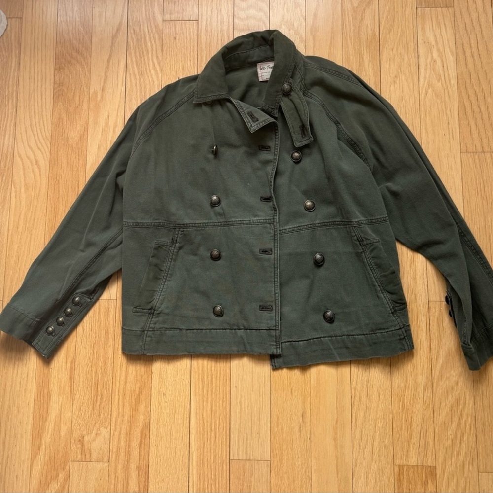 NWTO Free People/We the Free Viva Surplus Jacket XS Green gorpcore - Picture 4 of 5